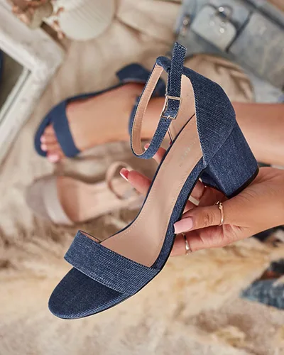 Royalfashion Naiste Post Solefos Sandaalid