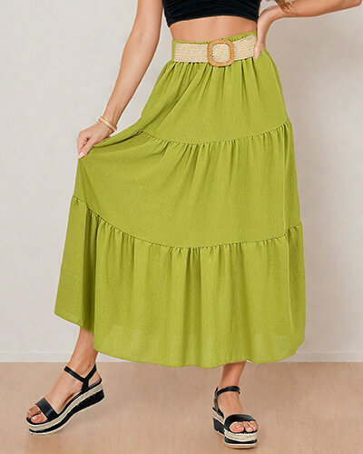 Royalfashion Naiste midi seelik vööga