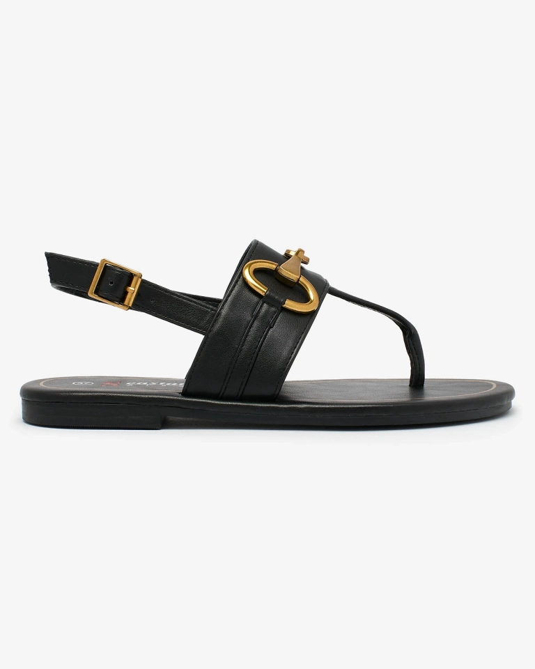 Royalfashion Naiste flip flop sandaalid mustad Imonel