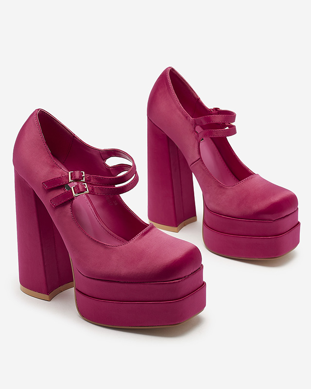 Fuchsia women's high stiletto pumps Elika - Footwear