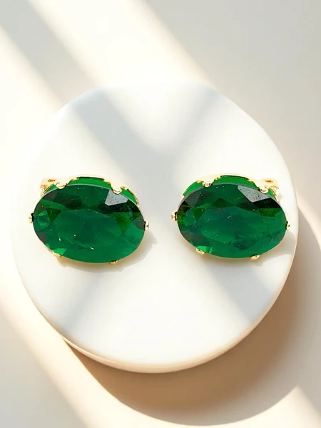 Royalfashion naiste kristallidega klõpskinnitusega kõrvarõngad