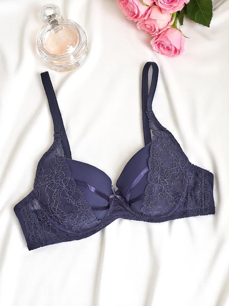 Royalfashion Women's padded bra with lace Bra Bella