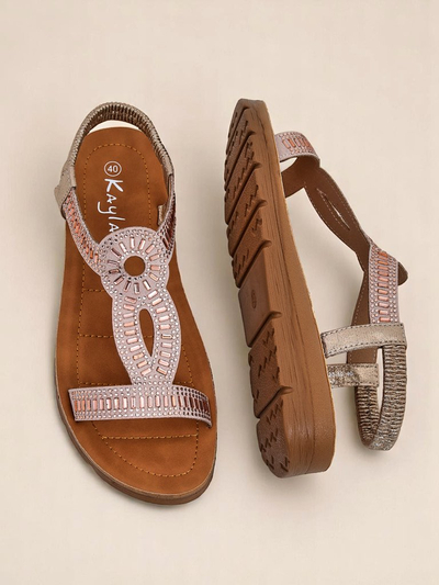 Royalfashion Женские сандалии с декоративными ремешками Ava Shine