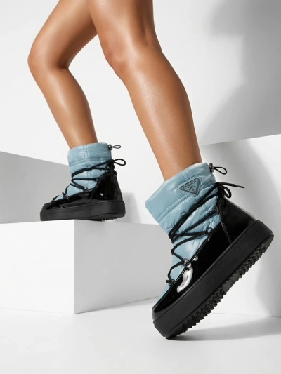 Royalfashion Женские сапоги-слипы a'la snow boots in blue Vevnose