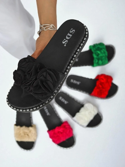 Royalfashion Naiste madala tallaga plätud Flora Verde