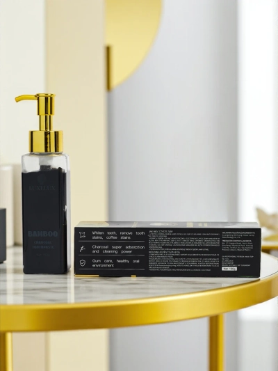 LUXELUX Whitening Toothpaste with Taurine and Activated Charcoal