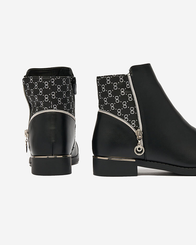 Royalfashion Black women's boots a'la sztyblety Orlaa