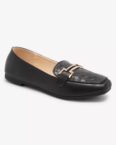 Royalfashion Black women's moccasins Bulerol