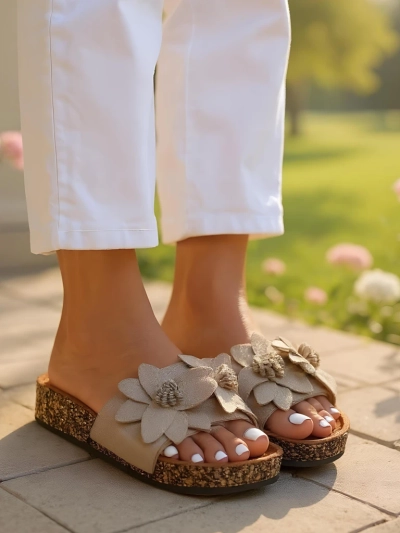 Royal Fashion Women's Flower Flip-Flops
