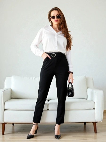 Bella Melodia Trousers in Black