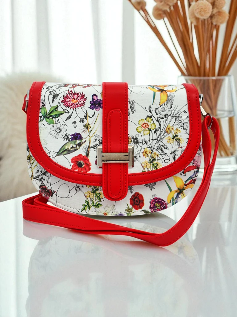Royalfashion Women's Small Floral Faux Leather Handbag Ori Elle