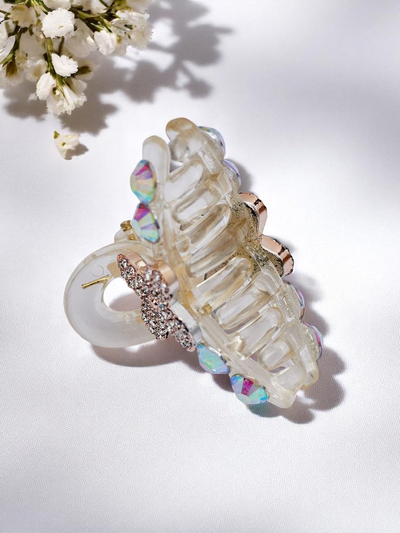 Royalfashion Hair clip with rhinestones Crystal Charm