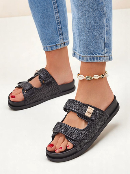 Royal Fashion Women's Braided Slides Delibeli