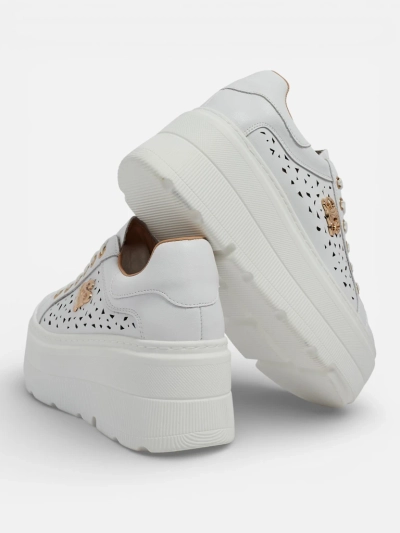 Atelle Women's Openwork Sports Sneakers Made of Natural Leather