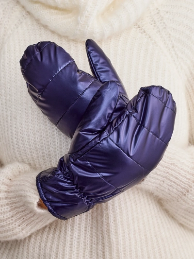Royalfashion Women's navy blue gloves