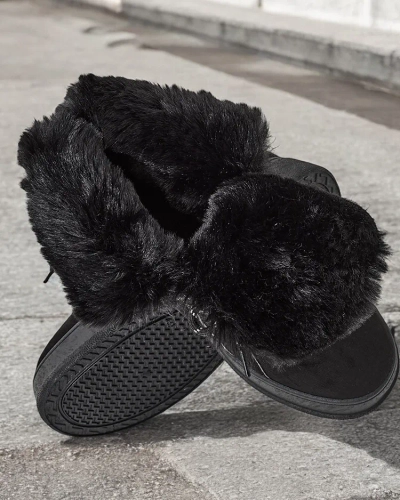 Royalfashion Kvinnur lace-up snjó stígvél Mommer