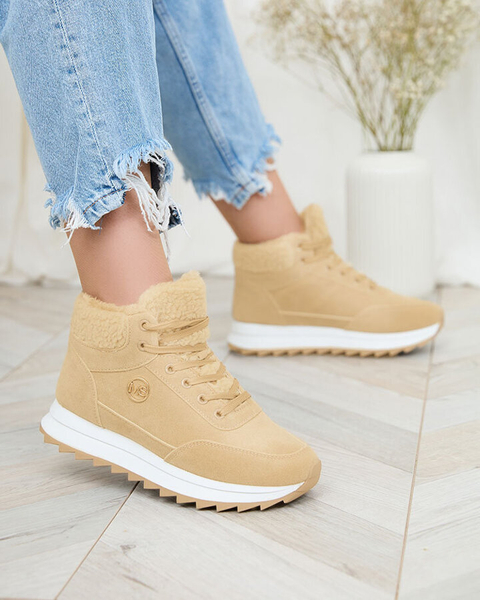 Royalfashion Women's insulated sports shoes in light brown Cerrto