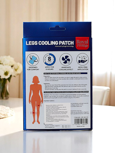 Cooling patches for legs for better sleep 8H (6 pcs.)