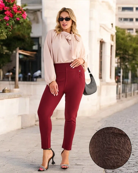Royalfashion Naiste isoleeritud treggings püksid PLUS SIZE