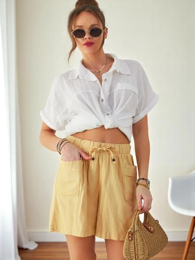 Royalfashion Women's Cotton Shorts