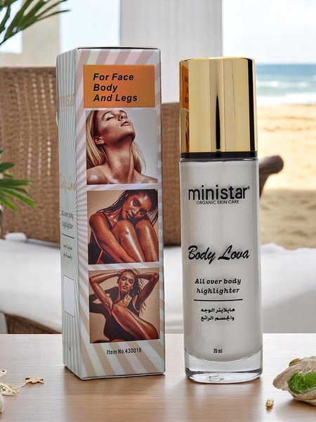 Minister Face and body highlighter in liquid form