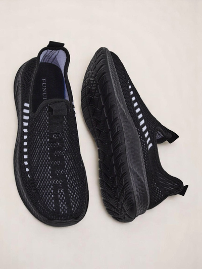 Royalfashion Women's Slip-On Fabric Sports Shoes Sport Slip-On