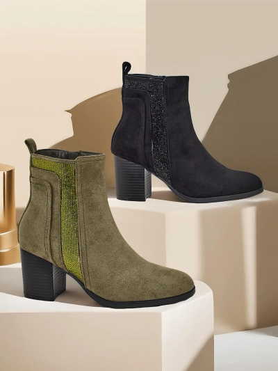 Royalfashion Womneno's git heil boots Venotto