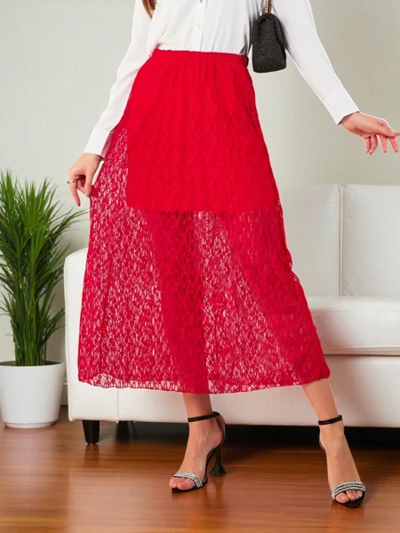 Royalfashion Wetina midite garb with lace