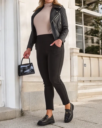 Royalfashion Soojad naiste treggings püksid PLUS SIZE