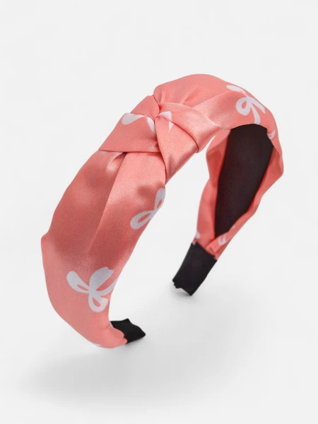 Royalfashion Satiinist punutud mustriga juuksepael