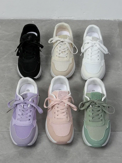 Royalfashion Women's sports sneakers on a platform Revided