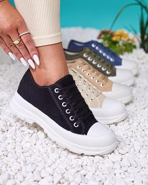 Royalfashion Mustad naiste platvormkingad Spollero