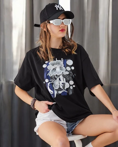 Royalfashion Женская хлопковая футболка с принтом