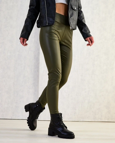Royalfashion Women's eco-leather leggings