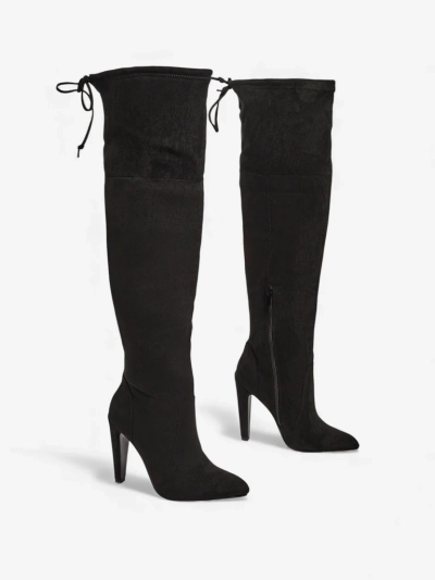 Women's Over-the-Knee Eco Suede Stiletto Boots Eldirros