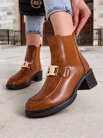 Royalfashion Women's ankle boots with low heels Ewios