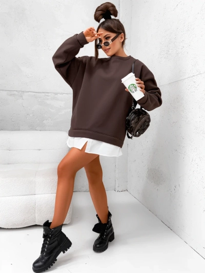 Royalfashion Cotton women's sweatshirt with detachable bottom