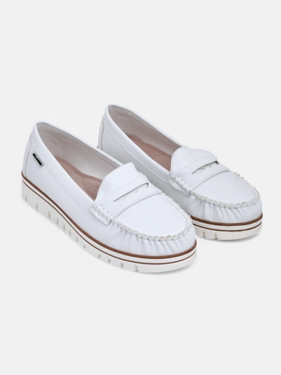Белые Мокасины Eleganza из Весенней Коллекции