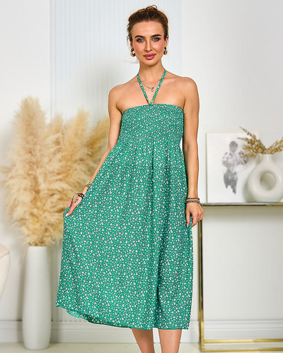 Royalfashion Naiste lilleline midi-kleit