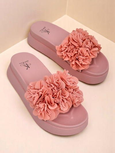 Royal Fashion Women's Freesia Sandals with Small Flowers