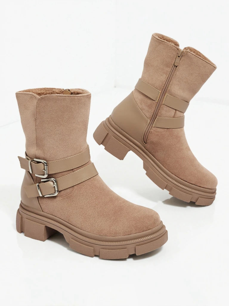 Women's High Eco Suede Ankle Boots Callire