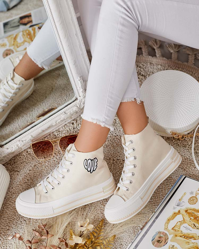 Royalfashion Women's sporty sneakers with print