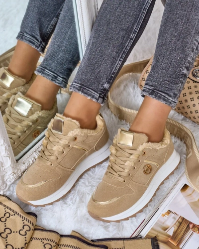 Royalfashion Утепленные женские кроссовки с мехом Boris