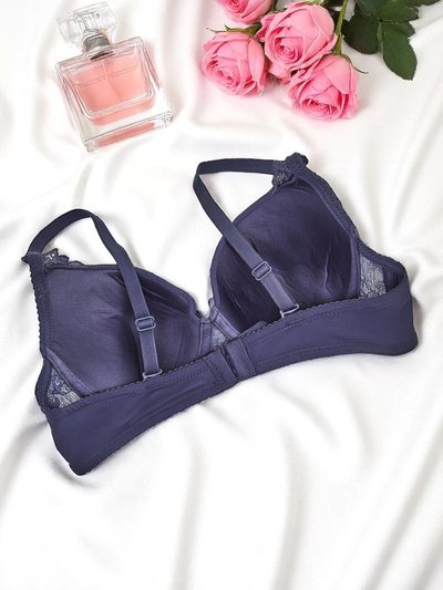 Royalfashion Women's padded bra with lace Bra Bella