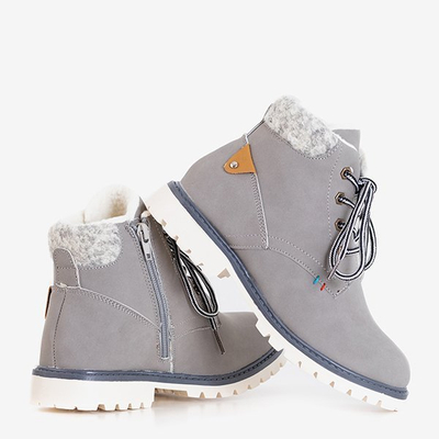 Gray boys' insulated boots Tiptop - Footwear