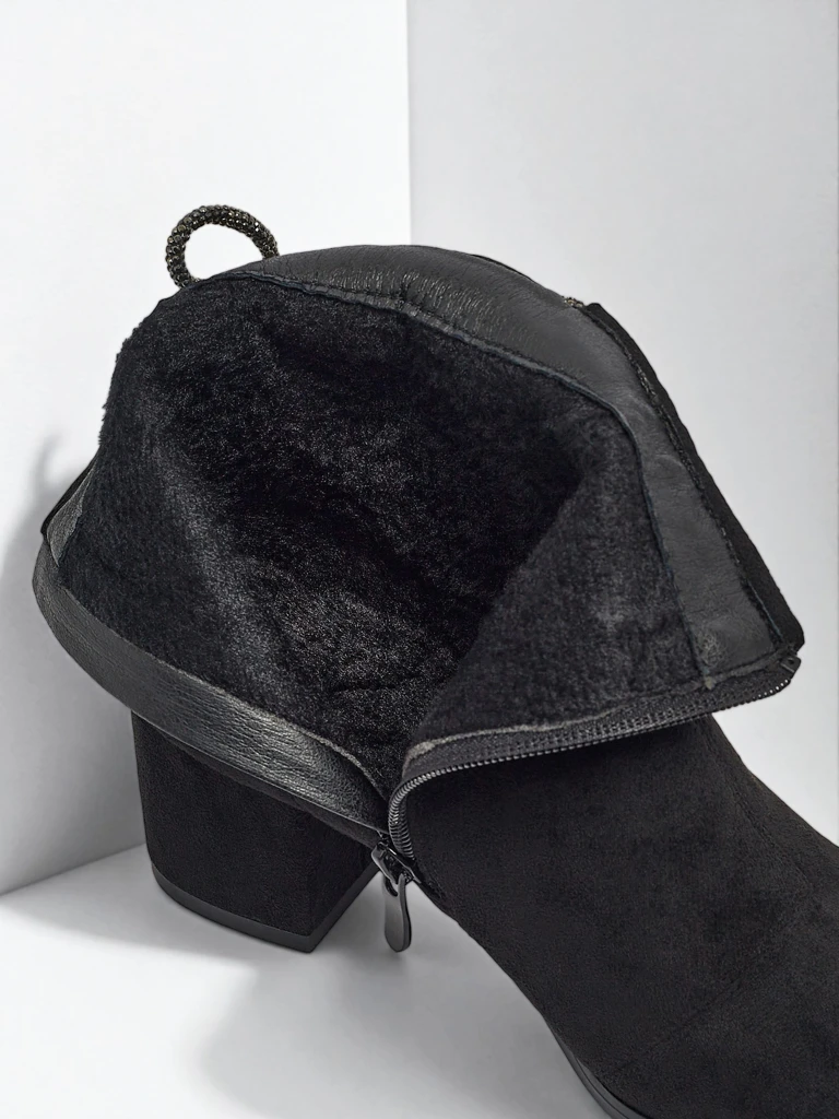 Women's Ornella eco-suede heeled ankle boots