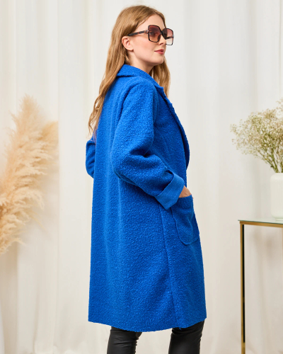 Royalfashion Cobalt sheepskin women's coat