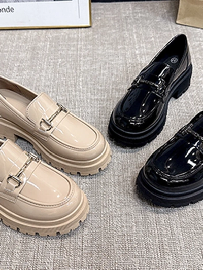 Royalfashion Women's patent moccasins Adelio