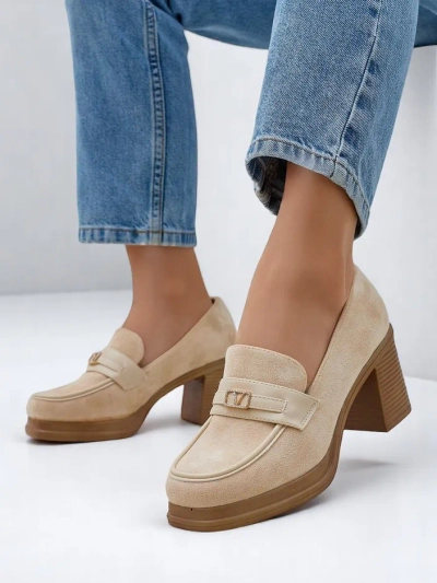 Royalfashion naiste plokktallaga loafers Evelay