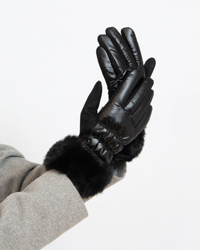 Royalfashion Women's Black Gloves